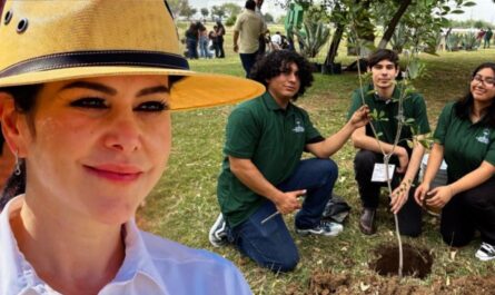 Carmen Lilia Canturosas impulsa reforestación histórica de 1,600 árboles