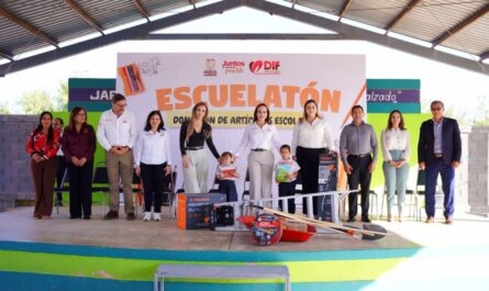 Con liderazgo educativo, Carmen Lilia Canturosas marca diferencia con apoyos escolares; más de 300 planteles reciben equipo de mantenimiento