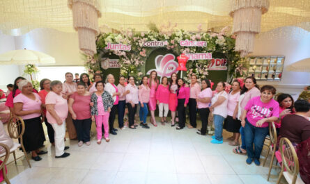 Gobierno Municipal y Sistema DIF Nuevo Laredo reconocen a 100 mujeres sobrevivientes de cáncer de mama