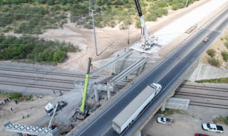Avanza rehabilitación de puente en Carretera MEX II: obra clave para el comercio y la conectividad de Nuevo Laredo