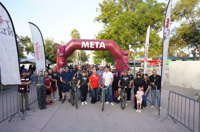 Rodada Joven por la Paz y Contra las Adicciones congrega a decenas de participantes en un ambiente de sana convivencia en Nuevo Laredo