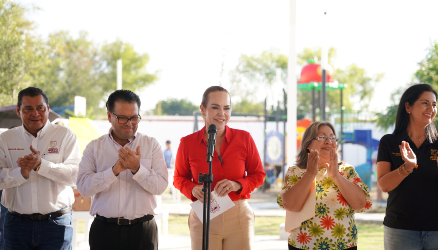 Carmen Lilia entrega obras al sur de Nuevo Laredo