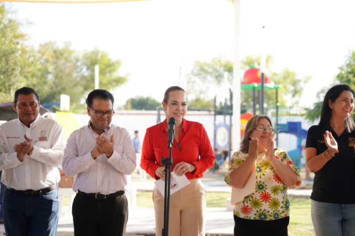 Carmen Lilia Canturosas entrega nuevas obras que mejoran el entorno social y la movilidad al sur de Nuevo Laredo