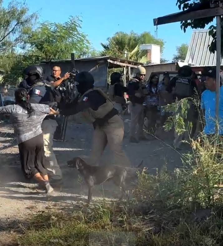 Desalojan con operativo a familias de la colonia 23 de Marzo en Reynosa