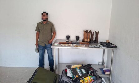 Detienen a pasajero con rifle y cartuchos en cruce internacional de Matamoros