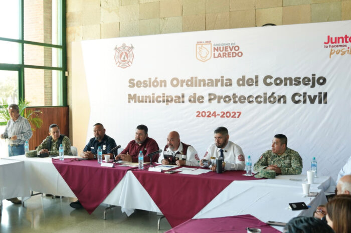 Realizan segunda sesión ordinaria del Consejo Municipal de Protección Civil en Nuevo Laredo