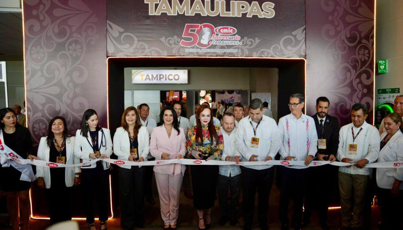 Carmen Lilia expone en Tampico avances de Nuevo Laredo