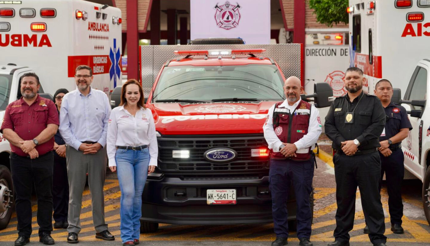 Nuevo Laredo refuerza su sistema de emergencias con nuevas ambulancias y unidades para Protección Civil y Bomberos