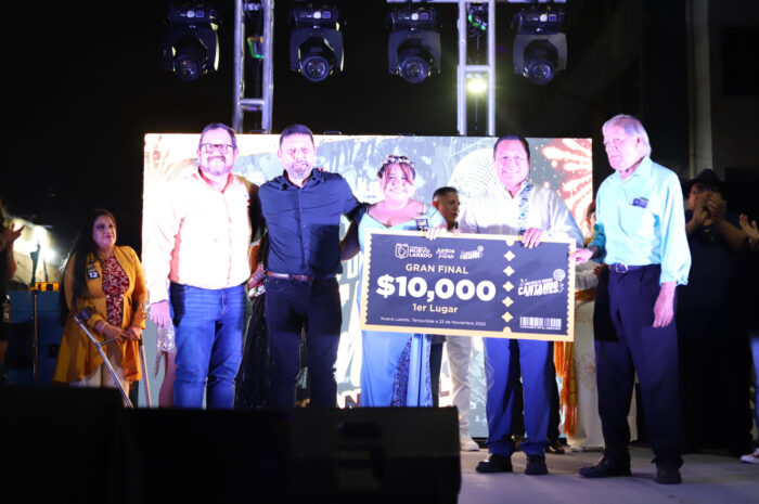 Realizan con éxito la gran final del concurso “Cantando en el Mercado” en el Centro Histórico de Nuevo Laredo
