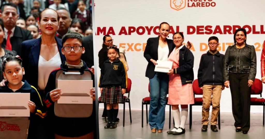 Carmen Lilia apuesta por la niñez: entrega 840 tabletas