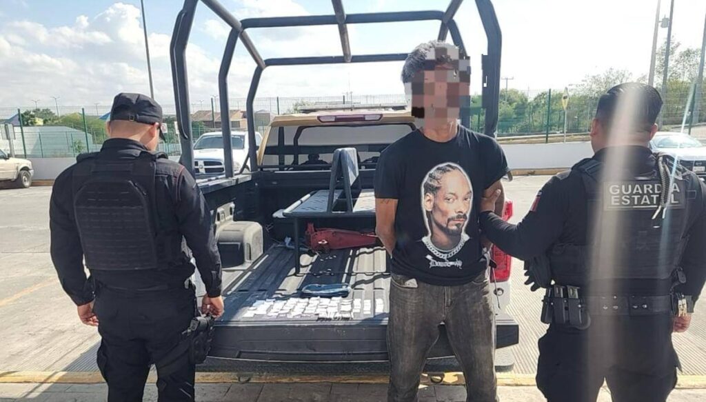 Detienen a hombre con varias dosis de droga en la Zona Centro de Reynosa