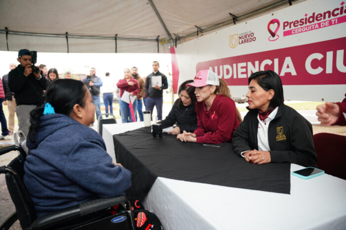 Atiende Gobierno de Nuevo Laredo a la ciudadanía desde la UAT en la colonia Infonavit