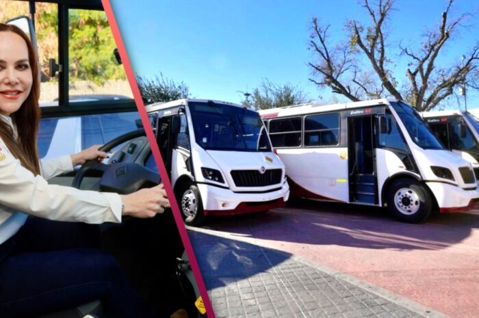 Entrega Carmen Lilia Canturosas camiones climatizados en Nuevo Laredo