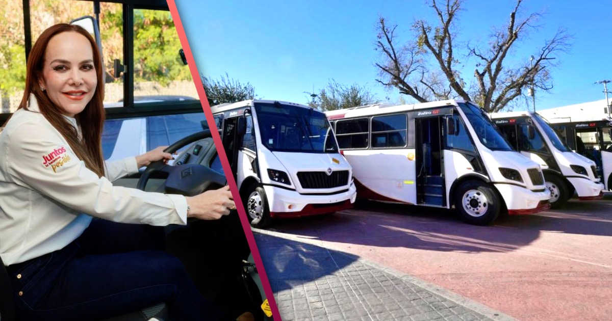 Entrega Carmen Lilia Canturosas camiones climatizados en Nuevo Laredo