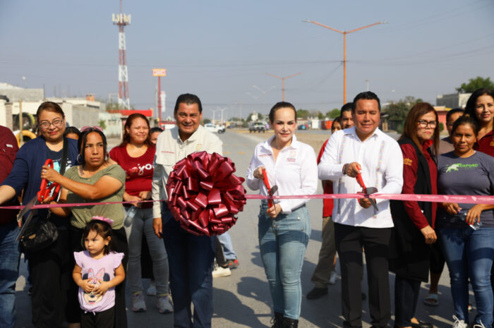 Alcaldesa Carmen Lilia Canturosas entrega obras viales que dignifican accesos y mejoran la movilidad en Valles de Anáhuac