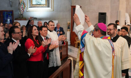 Nuncio apostólico y 30 obispos de México ordenan a nuevo obispo en Nuevo Laredo