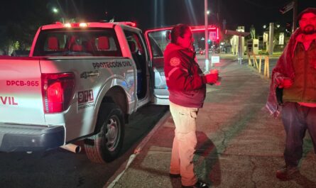 Protección Civil y Bomberos implementa operativo carrusel ante bajas temperaturas en Nuevo Laredo