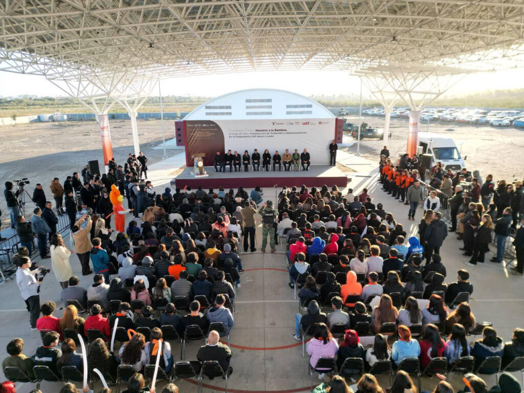 Inaugura alcaldesa Carmen Lilia Canturosas y rector de la UAT obras de infraestructura educativa en la Prepa UAT