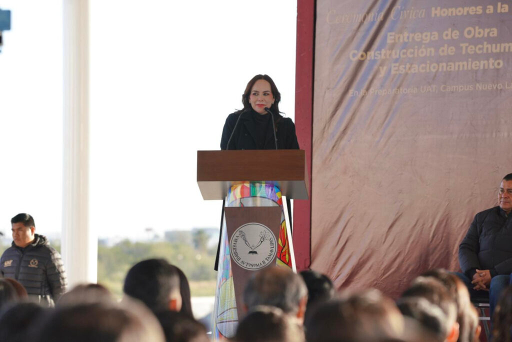 Inaugura alcaldesa Carmen Lilia Canturosas y rector de la UAT obras de infraestructura educativa en la Prepa UAT