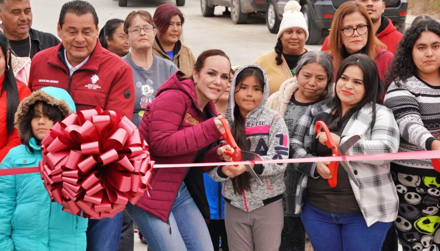 Gobierno de Nuevo Laredo fortalece infraestructura vial en Los Olivos; entrega calles pavimentadas con concreto hidráulico