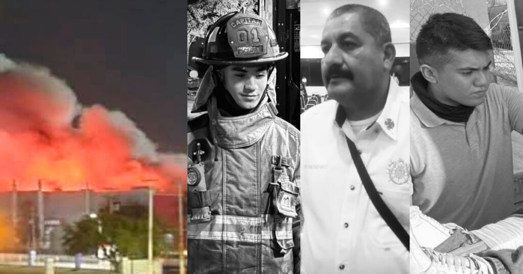 Incendio en maquiladora de Matamoros deja 3 bomberos muertos