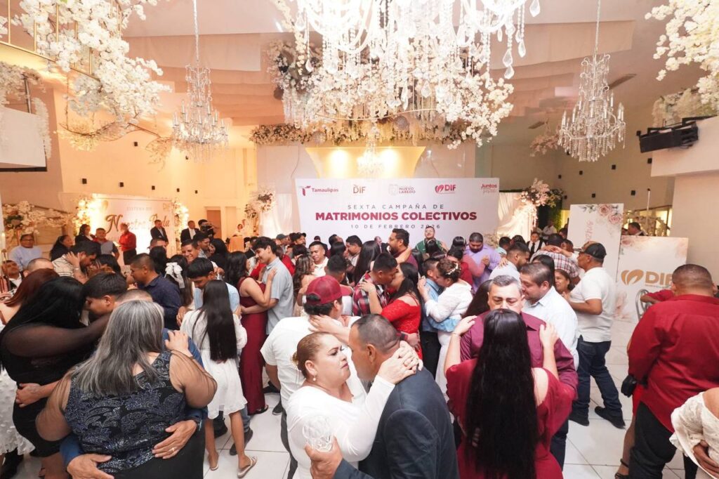 DIF Nuevo Laredo consolida política social con 117 matrimonios en campaña de bodas colectivas 2026