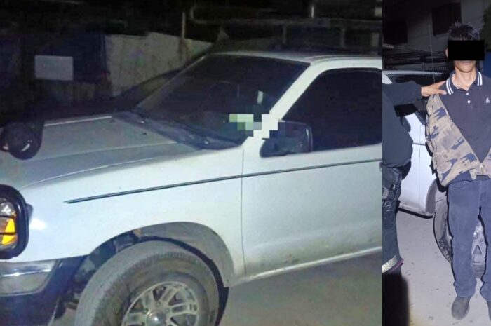 Detienen a presunto ladrón y recuperan camioneta robada en Ciudad Victoria