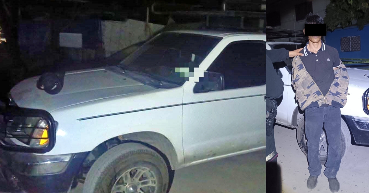Detienen a presunto ladrón y recuperan camioneta robada en Ciudad Victoria Detienen presunto ladrón y recuperan Frontier en Victoria