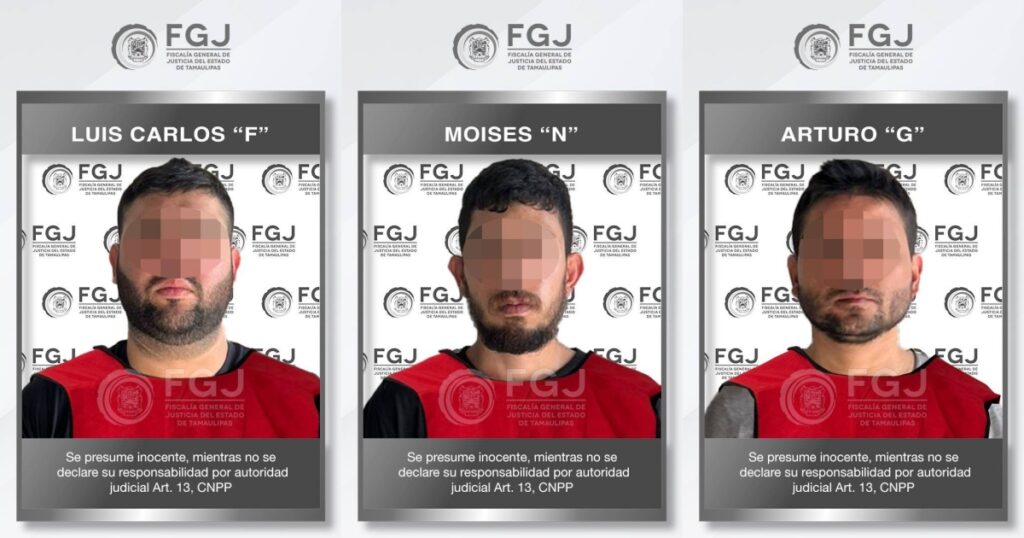 Dictan prisión preventiva a tres por secuestro agravado