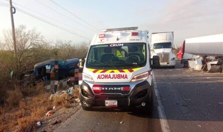 Choque en la Victoria–Matamoros deja siete lesionados en Jiménez