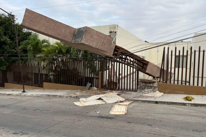 Fuertes rachas de viento provocan daños en el sur del estado