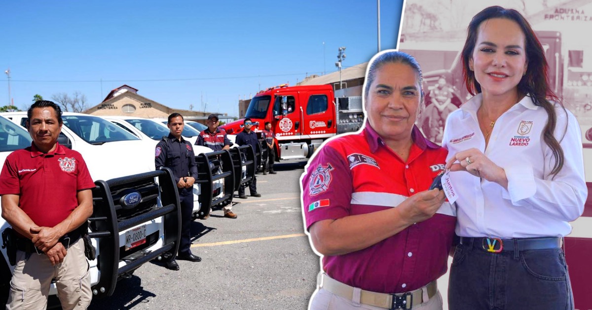 Fortalece Carmen Lilia Canturosas a Protección Civil y Bomberos de Nuevo Laredo