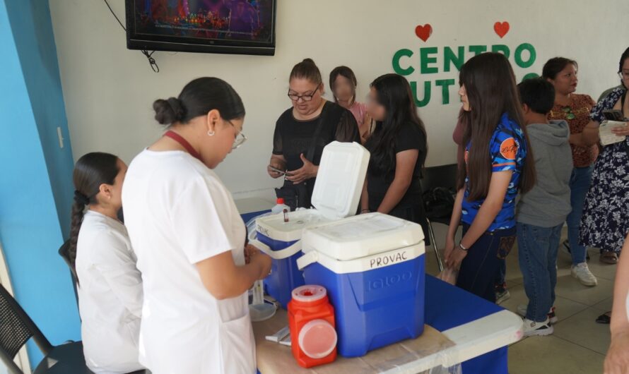 Refuerzan protección de la niñez en el Centro de Autismo del DIF Nuevo Laredo con jornada de vacunación