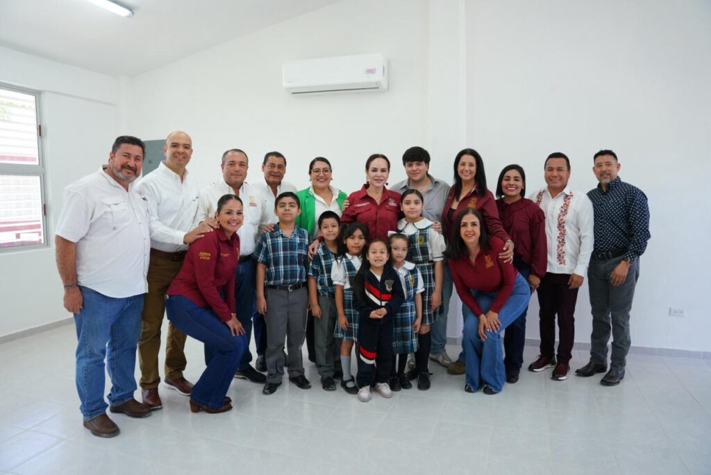 Alcaldesa Carmen Lilia Canturosas transforma primaria al poniente de Nuevo Laredo con construcción de nuevas aulas