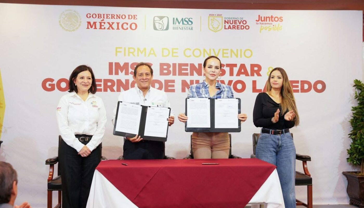 Gobierno de Nuevo Laredo e IMSS-Bienestar formalizan convenio para ampliar cobertura de salud