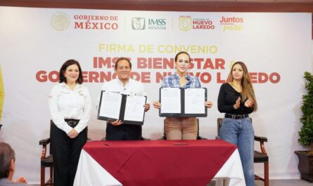 Gobierno de Nuevo Laredo e IMSS-Bienestar formalizan convenio para ampliar cobertura de salud