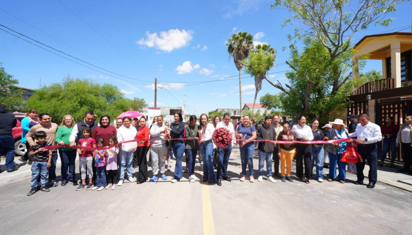Gobierno de Nuevo Laredo transforma con pavimentación las colonias 150 Aniversario, Cavazos Lerma y Los Álamos
