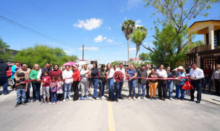 Gobierno de Nuevo Laredo transforma con pavimentación las colonias 150 Aniversario, Cavazos Lerma y Los Álamos
