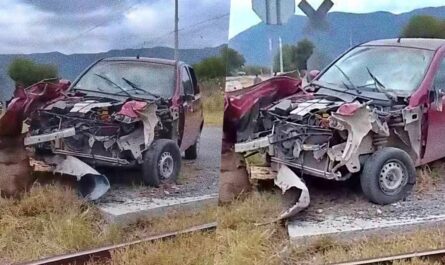 Tren impacta auto en Ciudad Victoria; familia de El Mante resulta lesionada