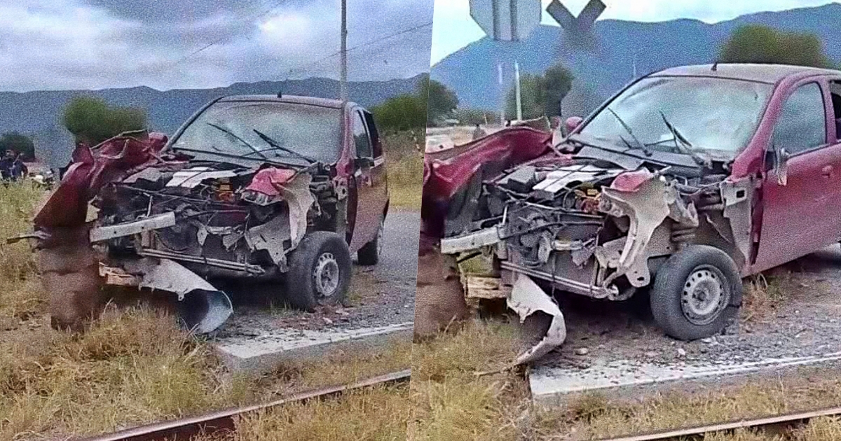 Tren impacta auto en Ciudad Victoria; familia de El Mante resulta lesionada