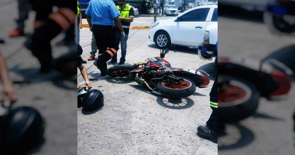 Estudiante resulta lesionado tras choque en Altamira
