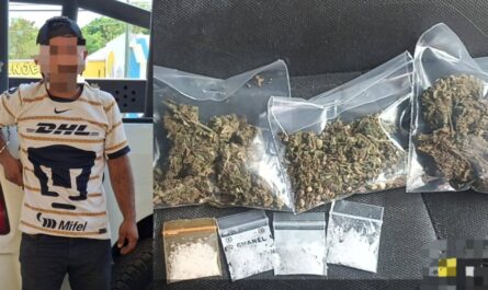 Detienen a motociclista con presuntas drogas en Ciudad Victoria