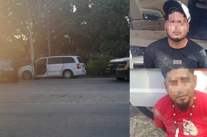 Recuperan vehículo robado en El Mante; hay dos detenidos