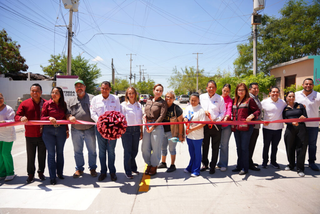 Gobierno de Carmen Lilia Canturosas beneficia a familias de Los Olivos 1 y 2 con vialidades renovadas Carmen Lilia Canturosas entrega obras viales en Los Olivos