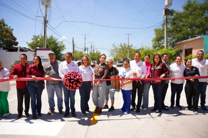 Gobierno de Carmen Lilia Canturosas beneficia a familias de Los Olivos 1 y 2 con vialidades renovadas