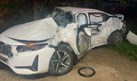 Automóvil es arrastrado por tren en Altamira; conductora resulta ilesa