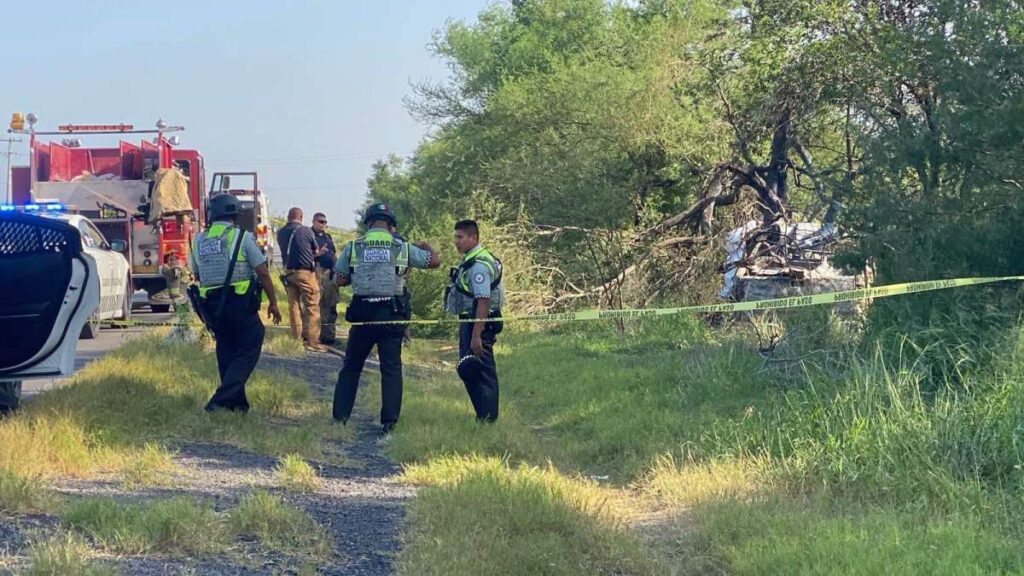 Muere calcinado tras choque en la Reynosa–San Fernando