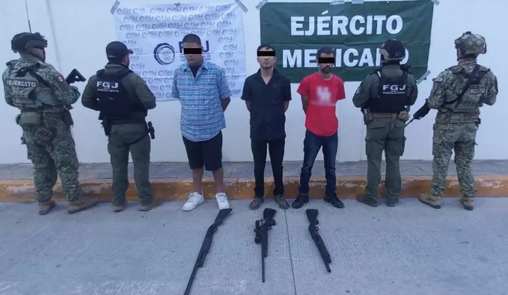 Operativo en Reynosa deja siete sujetos armados detenidos Detienen a siete personas armadas durante operativo en Reynosa