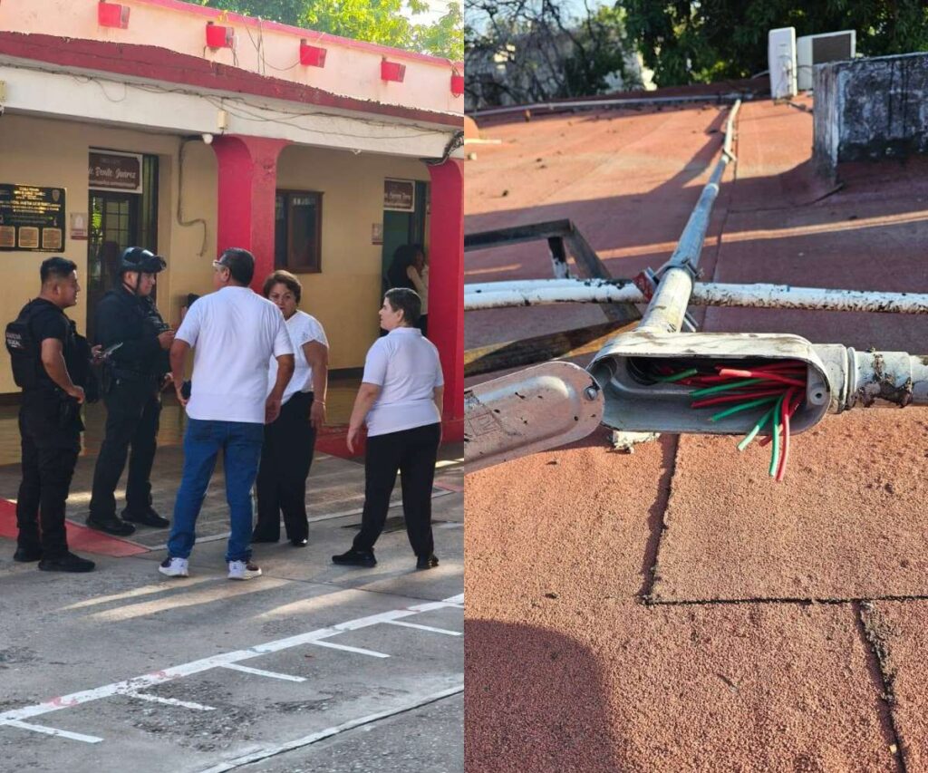 Suspenden clases en primaria de Ciudad Victoria tras robo de cableado