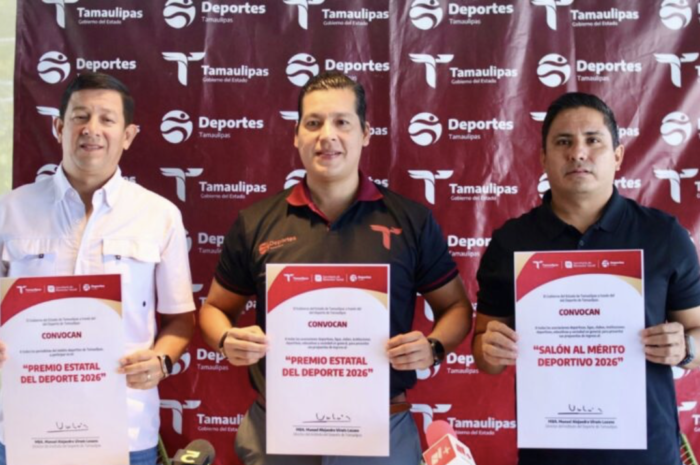 INDE Tamaulipas presenta la convocatoria del Premio Estatal del Deporte 2026 con una bolsa de 650 mil pesos